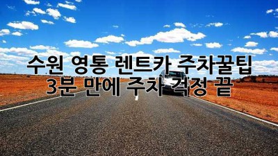 수원 영통 렌트카 주차꿀팁🍯: 3분 만에 주차 걱정 끝!